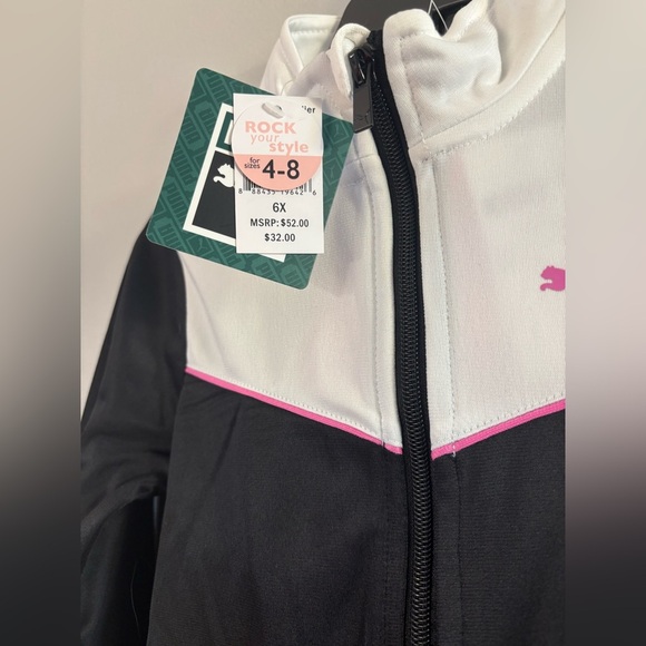 Puma Kids Black and Pink Matching Set - Picture 2 of 3